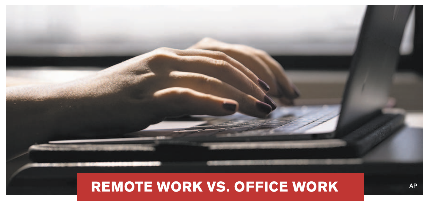 Remote Work vs Office Work Banner
